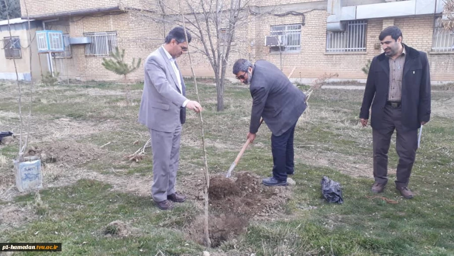 مراسم روز درختکاری با حضور اساتید و کارکنان دانشگاه برگزار شد 2