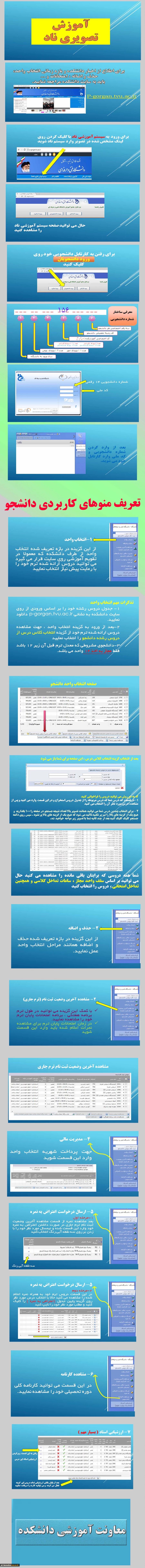 راهنمای تصویری ناد دانشجویان