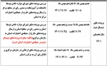 جدول زمانبندی ارسال پرونده های کمسیون موارد خاص 2