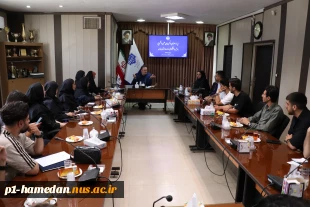 اعضای انجمن های علمی دانشگاه ملی مهارت استان با رئیس دانشگاه دیدار و گفتگو کردند 2