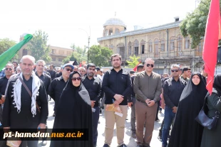 حضور دانشگاهیان دانشگاه ملی مهارت استان همدان در آیین تشییع و تدفین پیکر پاک سردار شهید سپهبد علی شادمانی همراه و همگام با مردم غیرتمند و شهیدپرور دارالمجاهدین همدان 2