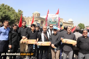 حضور دانشگاهیان دانشگاه ملی مهارت استان همدان در آیین تشییع و تدفین پیکر پاک سردار شهید سپهبد علی شادمانی همراه و همگام با مردم غیرتمند و شهیدپرور دارالمجاهدین همدان 3