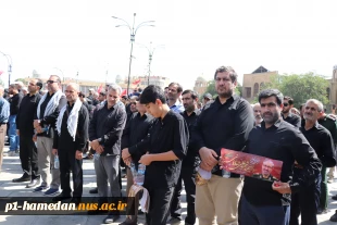 حضور دانشگاهیان دانشگاه ملی مهارت استان همدان در آیین تشییع و تدفین پیکر پاک سردار شهید سپهبد علی شادمانی همراه و همگام با مردم غیرتمند و شهیدپرور دارالمجاهدین همدان 4