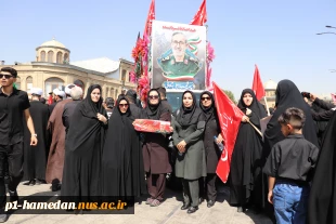 حضور دانشگاهیان دانشگاه ملی مهارت استان همدان در آیین تشییع و تدفین پیکر پاک سردار شهید سپهبد علی شادمانی همراه و همگام با مردم غیرتمند و شهیدپرور دارالمجاهدین همدان 5