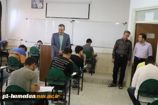 بازدید رییس دانشگاه ملی مهارت استان همدان از روند برگزاری امتحانات پایان ترم  2