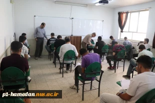 بازدید رییس دانشگاه ملی مهارت استان همدان از روند برگزاری امتحانات پایان ترم  5