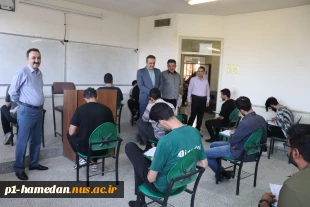 بازدید رییس دانشگاه ملی مهارت استان همدان از روند برگزاری امتحانات پایان ترم  3